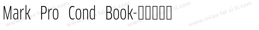 Mark Pro Cond Book字体转换